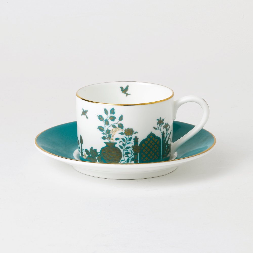 40-2.jpg Roy Kirkham Highgrove Royal Gardens Green Çay Fincanı - Görsel 1