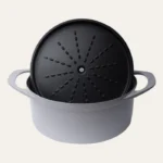 POT ART Stone Gri Derin Döküm Tencere 24 cm Parlak Gri - Görsel 3