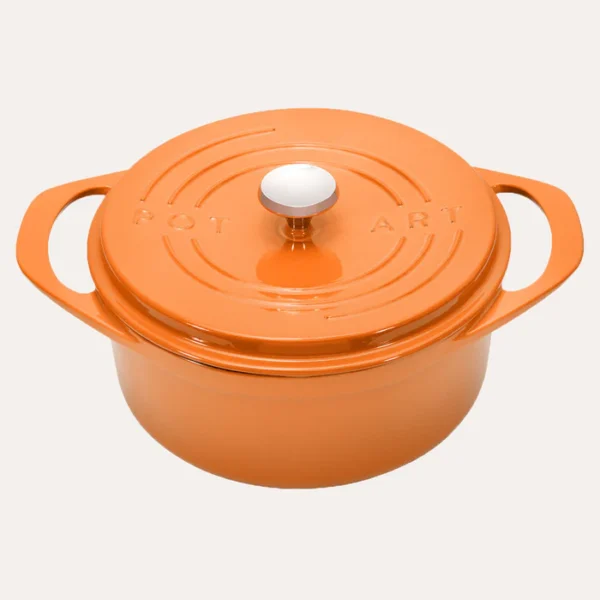 POT ART Peach Derin Döküm Tencere 24 cm