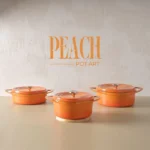 POT ART Peach Sığ Döküm Tencere 26 cm - Görsel 5