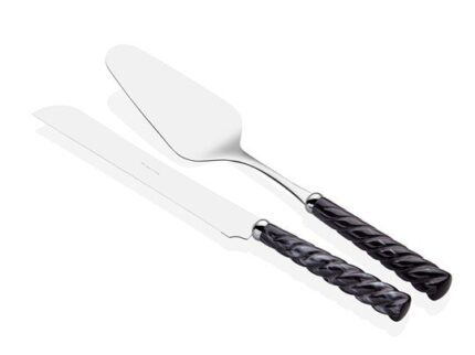 RİVADOSSİ VİTO SİYAH PASTA SERVİS SETİ