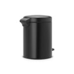 BRABANTİA NEWICON MATT BLACK PEDALLI ÇÖP KUTUSU 5L BRA 112928 - Görsel 3