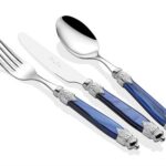 RİVADOSSİ ARİANNA CHROME LACİVERT 75 PARÇA ÇATAL BIÇAK SETİ