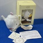 LENOX Butterfly Demlikli Fincan,Poşet Çay Tabağı LEN644723