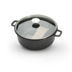 De Buyer Choc Extreme Yapışmaz Kaplama Cam Kapaklı Tencere 24 cm(8311.24)