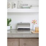 BRABANTİA MATT STEEL MEDIUM YUVARLAK EKMEK KUTUSUBRA 348907 - Görsel 3