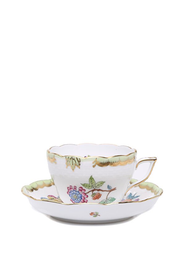 71-1-6.jpg Herend Queen Victoria Porselen Çay Fincan Takımı - Görsel 1