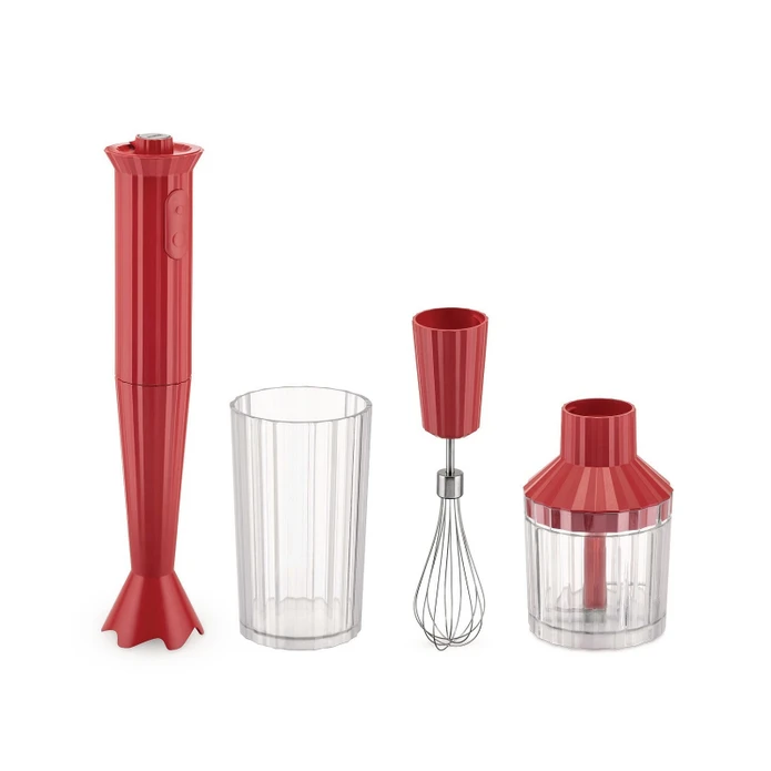 8-1-2.webp Alessi Plisse Blender Seti Kırmızı - Görsel 1