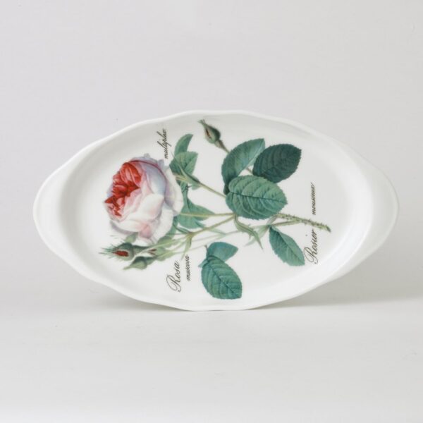 Roy Kirkham Redoute Rose Oval Tatlı Tepsi