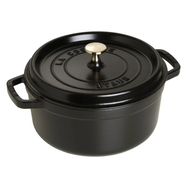 STAUB LA COCOTTE DÖKÜM TENCERE | SİYAH | 24 CM | 3,7 L | YUVARLAK 405002410