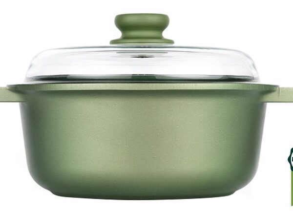 Risoli 20 cm DERİN CAM KAPAKLI TENCERE DR.GREEN®