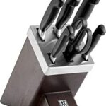 ZWILLING  FOUR STAR BLOK BIÇAK SETİ KENDİNDEN BİLEMELİ | ÖZEL FORMÜL ÇELİK | 7-PARÇA