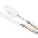 RİVADOSSİ ARİANNA CHROME KEMİK PASTA SERVİS SETİ