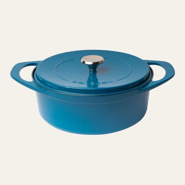 POT ART Ocean Derin Döküm Tencere 28 cm Parlak Mavi