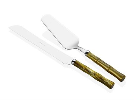 RİVADOSSİ BAMBOO ZEYTİN YEŞİLİ PASTA SERVİS SETİ