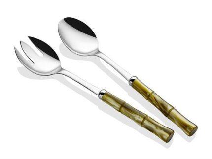 RİVADOSSİ BAMBOO ZEYTİN YEŞİLİ SALATA SERVİS SETİ