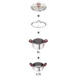 Tefal Clipso+ Precision Düdüklü Tencere Seti - 4.5 L ve 6 L - Görsel 4