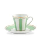 Noritake Carnivale Yeşil Porselen Espresso Fincanı ve Tabağı 75ml