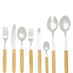 NEVA Intreccio Rosso Beige 74 Prç Set