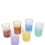 Moser Colorblocked 6lı Kristal Bardak Seti Meşrubat