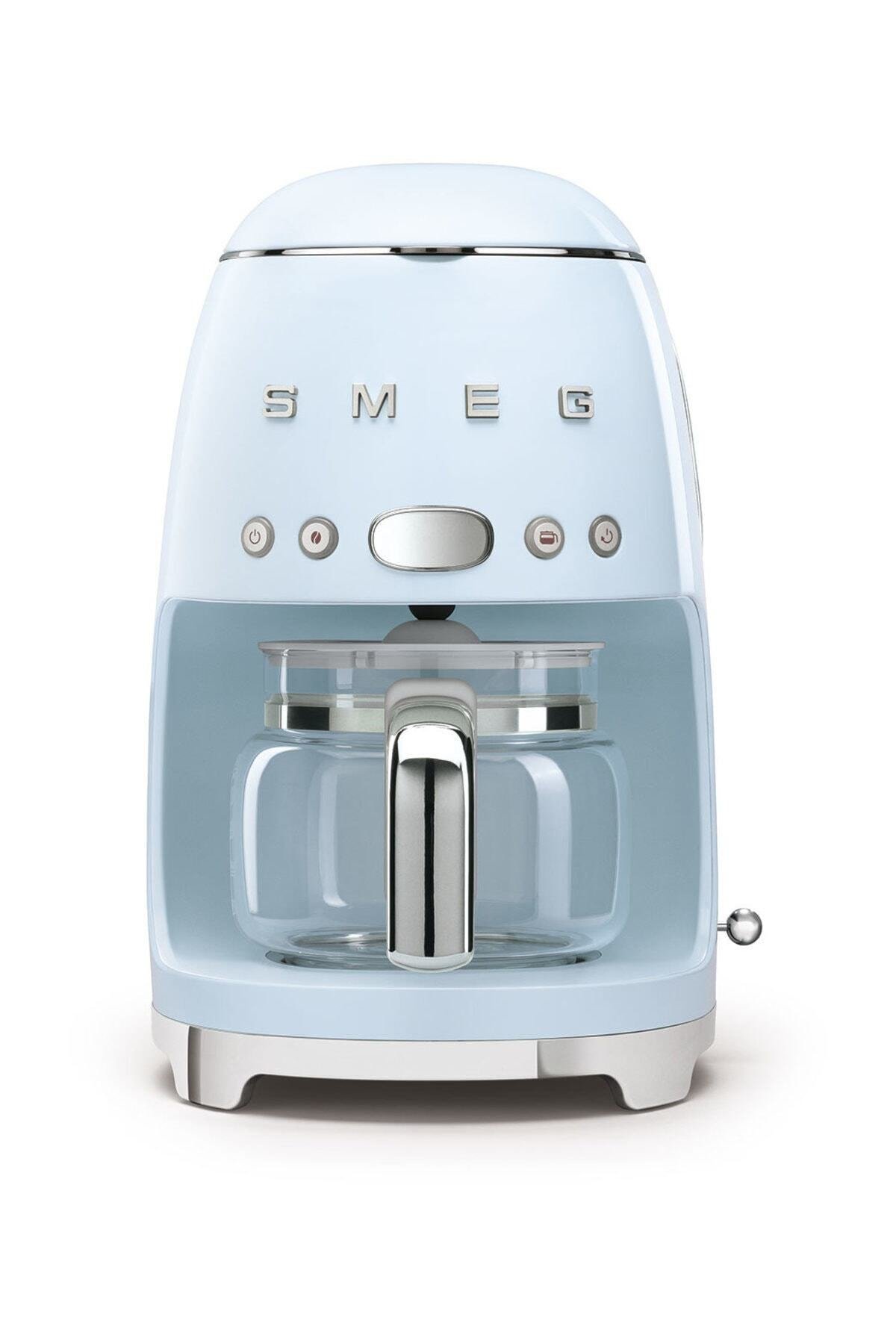 MAVI.jpg Smeg Pastel Mavi Kahve Makinesi 50's Style Dcf02pbeu DCF02PBEU - Görsel 1