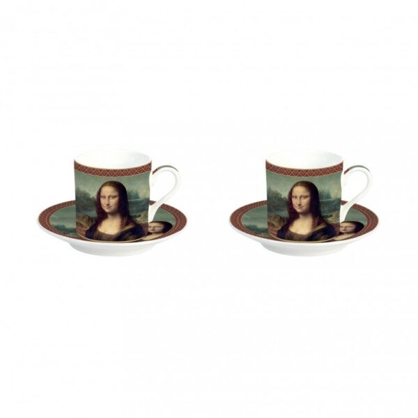 Pozzi Milano LEONARDO DA VINCI 2li Kahve Ficanı Set