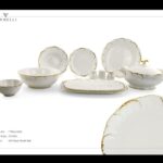 WANELLİ TIFFANY GOLD 60 PARÇA 12 KİŞİLİK YEMEK TAKIMI