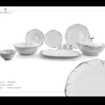 WANELLİ TIFFANY PLATİN 60 PARÇA 12 KİŞİLİK YEMEK TAKIMI