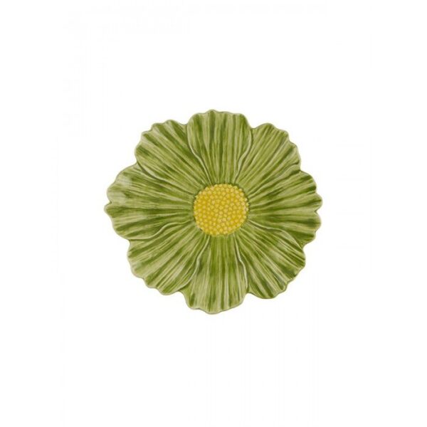 Bordallo Pinheiro-Maria Flor Yeşil Papatya Pasta Servis 23cm