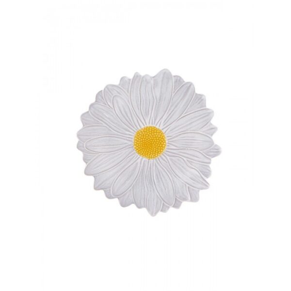 Bordallo Pinheiro-Maria Flor Beyaz Papatya Pasta Servis 23cm
