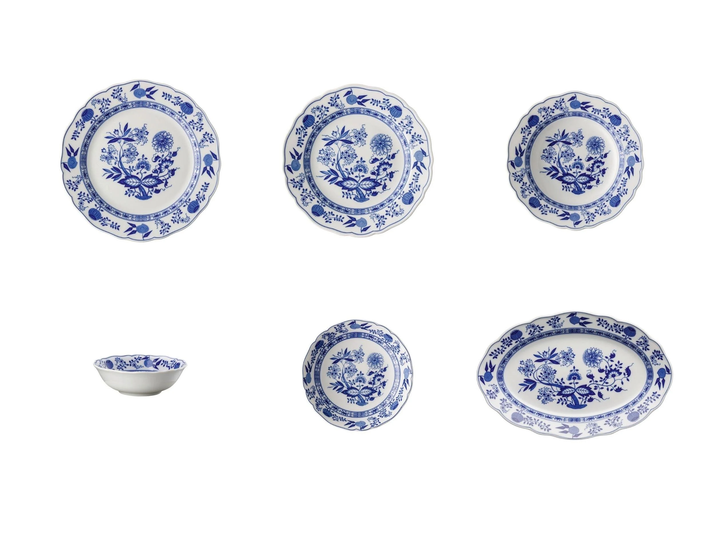 blau-zwiebelmuster-51-prc-e2e734.webp HUTSCHENREUTHER Blau Zwiebelmuster 51 Parça - Görsel 1