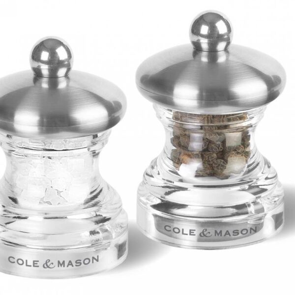 Cole & Mason H302418 Button 65mm Tuz&Biber Değirmeni Seti