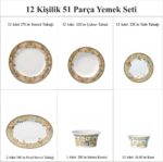 Le Jardin De Versace 12 Kişilik Yemek Seti 51 Prç - Görsel 2