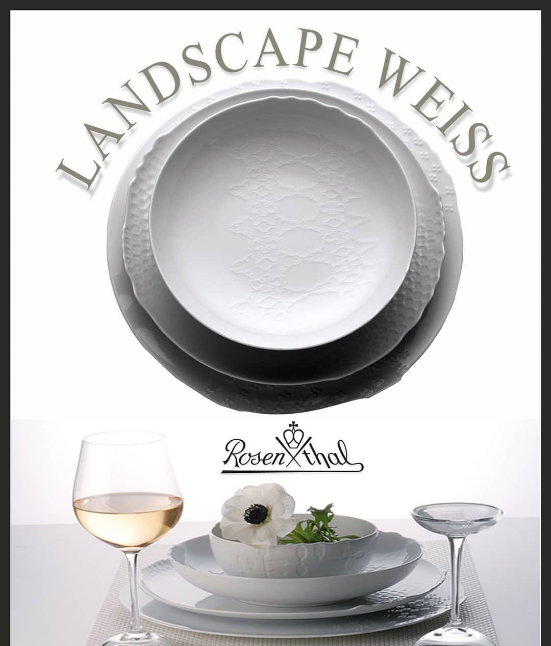 landscape-1.jpg ROSENTHAL Landscape White 12 Kişilik Yemek Seti - Görsel 1