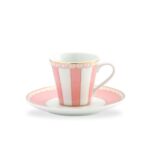 Noritake Carnivale Pembe Porselen Espresso Fincanı ve Tabağı 75ml