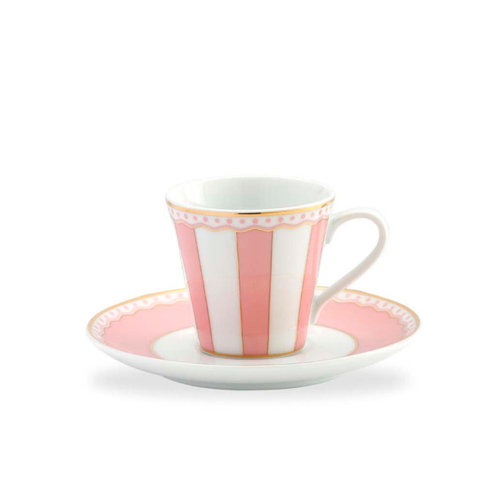 m24991168cs-2.jpg Noritake Carnivale Pembe Porselen Espresso Fincanı ve Tabağı 75ml - Görsel 1