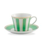 Noritake Carnivale Yeşil Porselen Çay Fincan ve Tabak 220ml