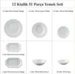 ROSENTHAL MARİA WHİTE 12 KİŞİLİK YEMEK SETİ - Görsel 2