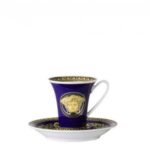 VERSACE Medusa Blue/Blau Tabaklı Kahve Fincanı