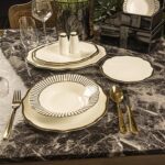 MİKASAMOOR Bellini Black 74 Parça Yemek Seti