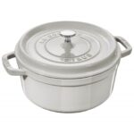 STAUB 405014130 DÖKÜM TENCERE YUVARLAK 26CM TÜRÜF BEYAZ