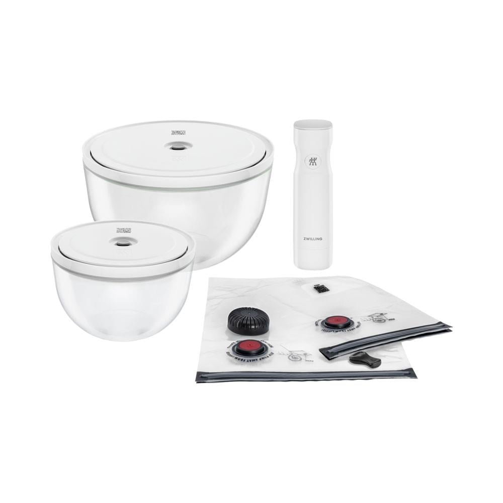 z1-1.jpg Zwilling Fresh & Save Bowls 9 Parça Cam Vakumlu Saklama Kabı Başlangıç Seti M/L Boy - Görsel 1