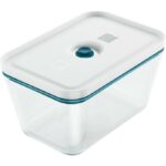Zwilling Fresh & Save Vakumlu Saklama Kabı, L, Borosilikat Cam, Akdeniz Mavisi