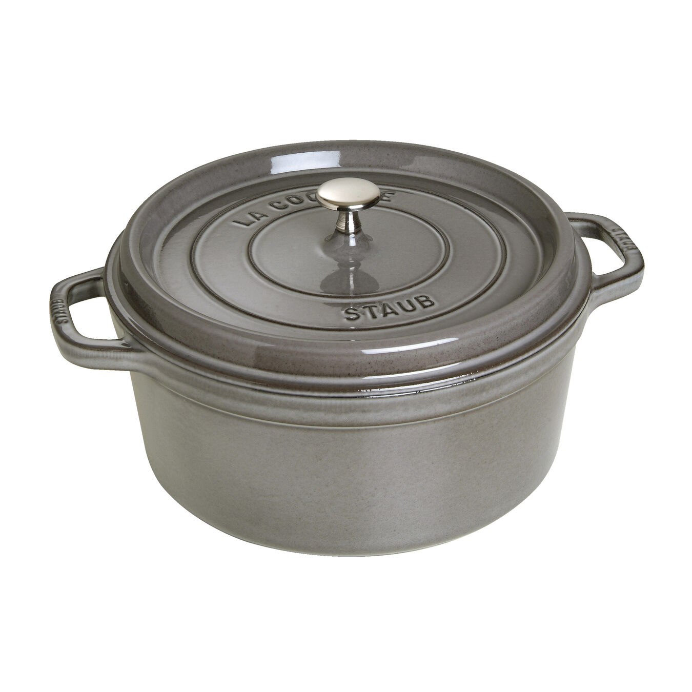 S2 Staub Döküm demir Döküm Tencere | Grafit Gri | 28 cm | 6,75 l | yuvarlak - Görsel 1