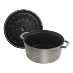 Staub Döküm demir Döküm Tencere | Grafit Gri | 28 cm | 6,75 l | yuvarlak - Görsel 3