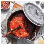 Staub Döküm demir Döküm Tencere | Grafit Gri | 28 cm | 6,75 l | yuvarlak - Görsel 5