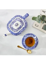 Spode Blue Italian Demlik - Görsel 3
