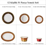 Versace Medusa 12 Kişilik Yemek Seti 51 Prç - Görsel 3