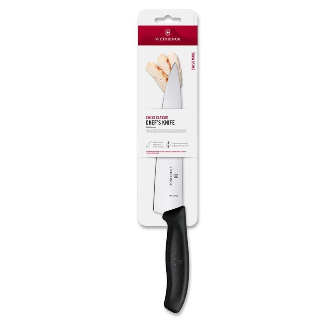 image_1950-292.webp Victorinox 6.8003.19B 19 cm Siyah Doğrama Bıçağı , - Görsel 1
