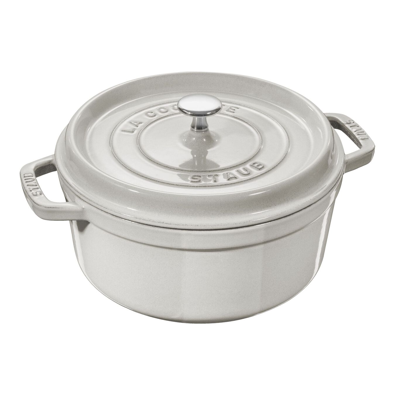 s1 Staub LA COCOTTE Döküm Tencere | Trüf Beyazı | 28 cm | 6,75 l | yuvarlak - Görsel 1